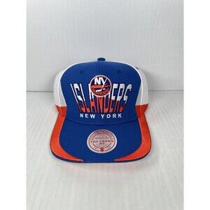 Mitchell & Ness New York Islanders Hat Retrodome Snapback Pro Crown Blue Orange